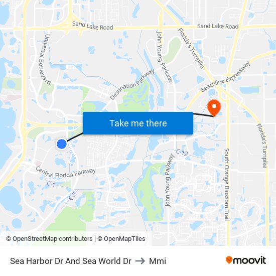 Sea Harbor Dr And Sea World Dr to Mmi map