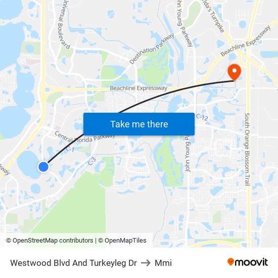 Westwood Blvd And Turkeyleg Dr to Mmi map