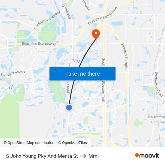 S John Young Pky And Menta St to Mmi map