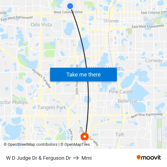 W D Judge Dr & Ferguson Dr to Mmi map