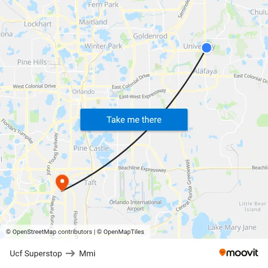 Ucf Superstop to Mmi map