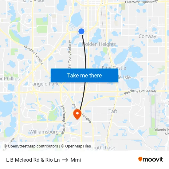 L B Mcleod Rd & Rio Ln to Mmi map