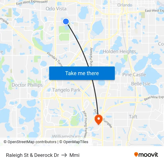 Raleigh St & Deerock Dr to Mmi map