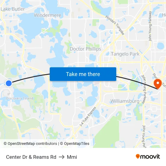 Center Dr & Reams Rd to Mmi map