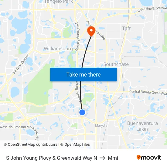 S John Young Pkwy & Greenwald Way N to Mmi map