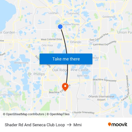 Shader Rd And Seneca Club Loop to Mmi map