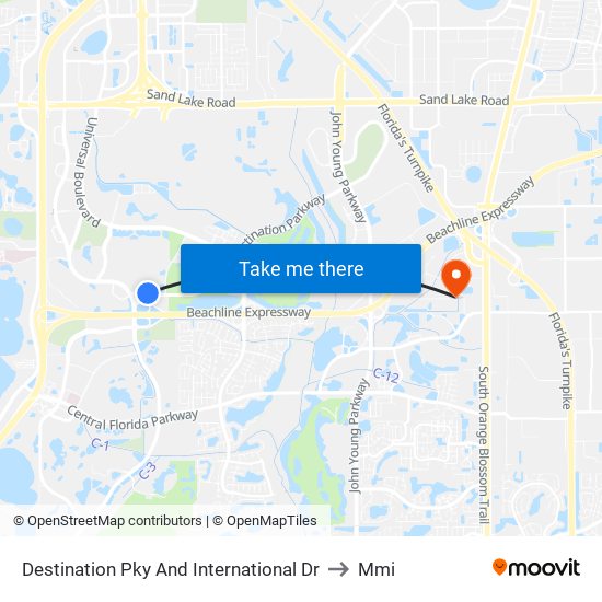 Destination Pky And International Dr to Mmi map