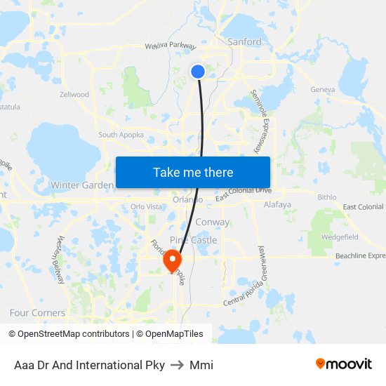 Aaa Dr And International Pky to Mmi map