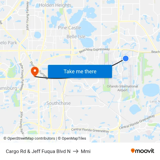 Cargo Rd & Jeff Fuqua Blvd N to Mmi map