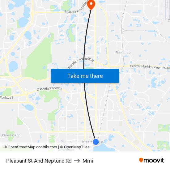 Pleasant  St And Neptune  Rd to Mmi map