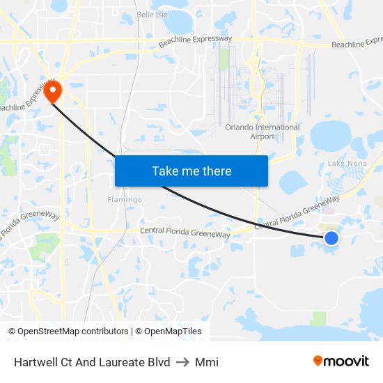 Hartwell Ct And Laureate Blvd to Mmi map