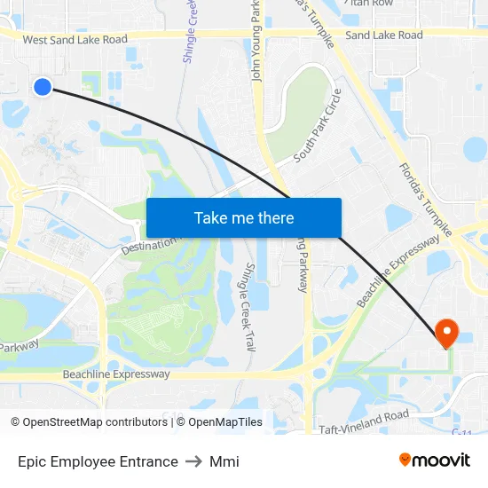 Epic Employee Entrance to Mmi map