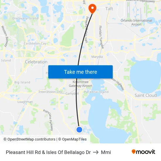 Pleasant Hill Rd & Isles Of Bellalago Dr to Mmi map