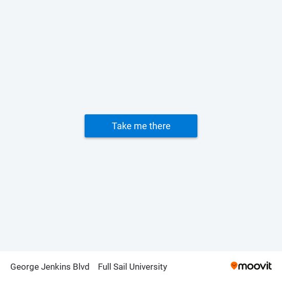 George Jenkins Blvd to Full Sail University map