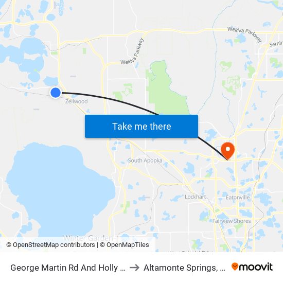 George Martin  Rd And Holly  St to Altamonte Springs, FL map