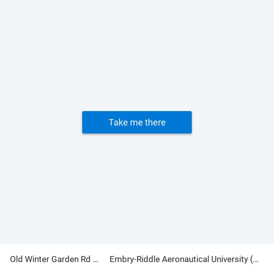 Old Winter Garden Rd And Dream Way to Embry-Riddle Aeronautical University (Metro Orlando Campus) map