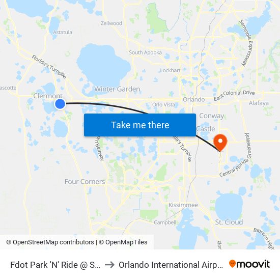 Fdot Park 'N' Ride @ S Hwy 27 to Orlando International Airport - MCO map