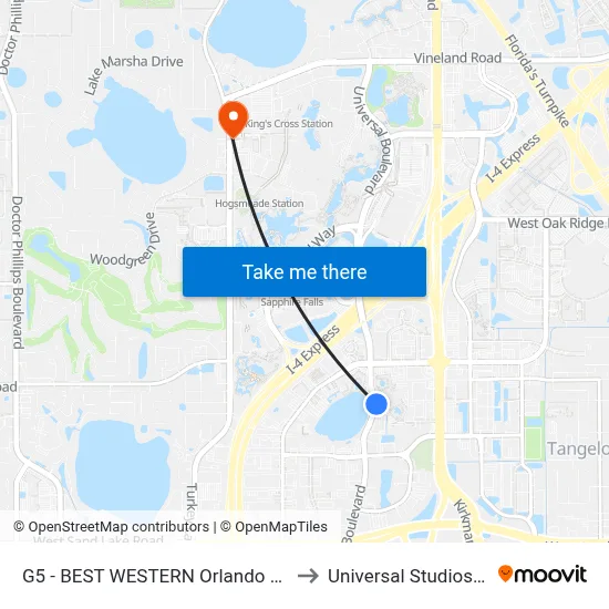 G5 - BEST WESTERN Orlando Gateway to Universal Studios Store map