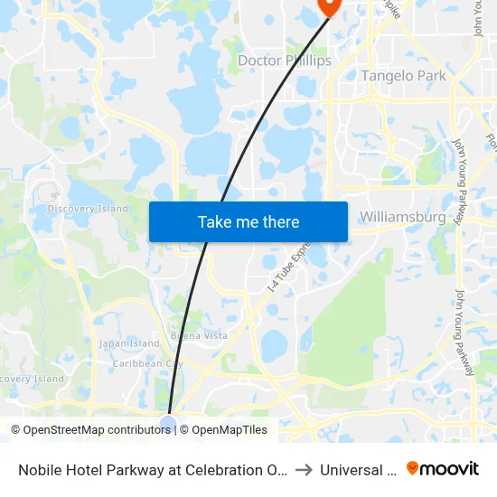 Nobile Hotel Parkway at Celebration Orlando Very Close to Disney Theme Parks to Universal Studios Store map