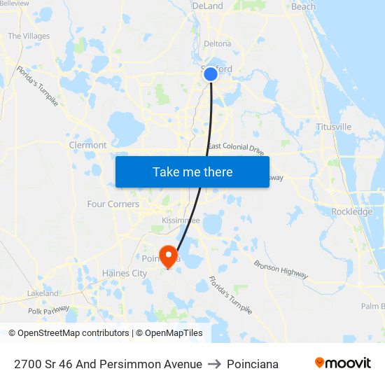 2700 Sr 46 And Persimmon Avenue to Poinciana map