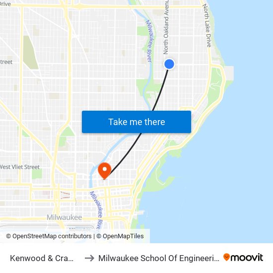 Kenwood & Cramer to Milwaukee School Of Engineering map