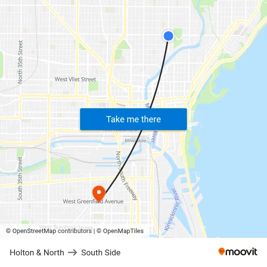 Holton & North to South Side map