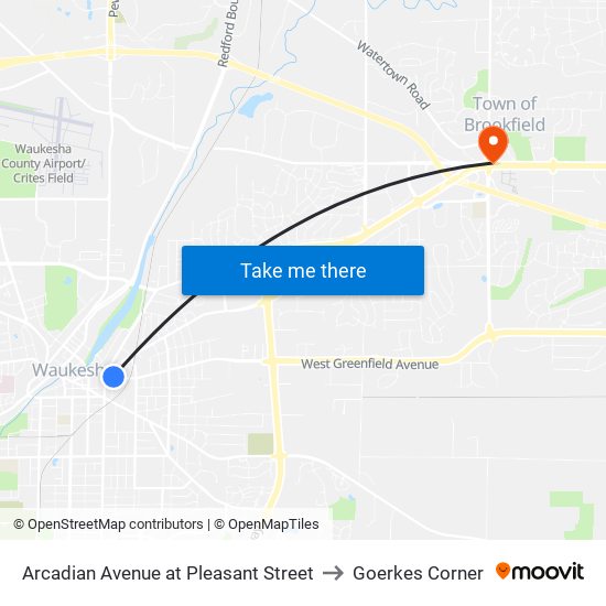 Arcadian Avenue at Pleasant Street to Goerkes Corner map