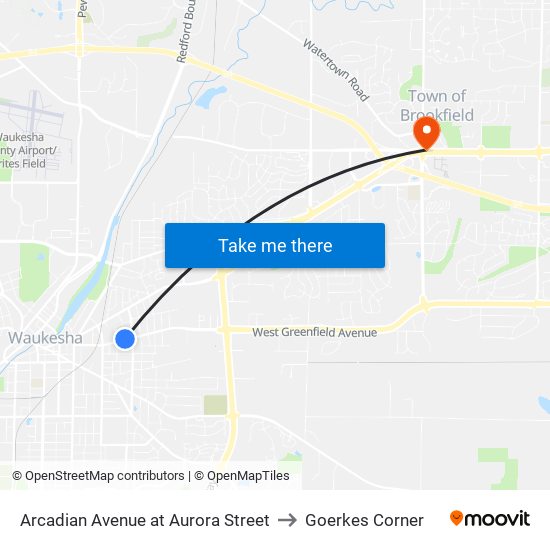 Arcadian Avenue at Aurora Street to Goerkes Corner map