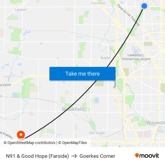 N91 & Good Hope (Farside) to Goerkes Corner map