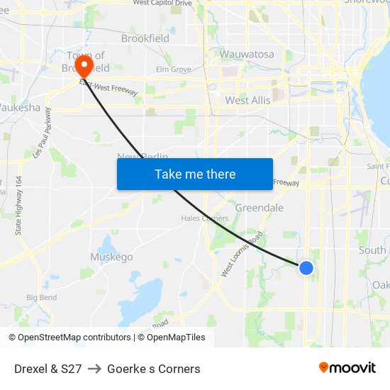 Drexel & S27 to Goerke s Corners map