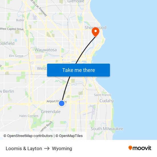 Loomis & Layton to Wyoming map