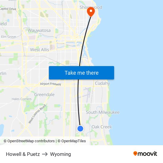 Howell & Puetz to Wyoming map