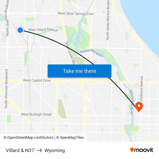 Villard & N37 to Wyoming map