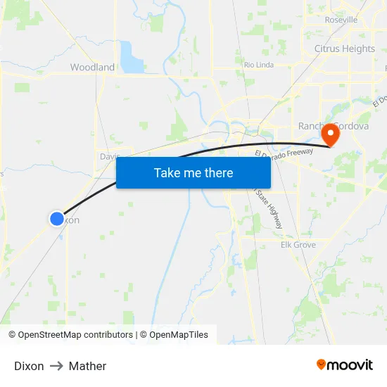 Dixon to Mather map