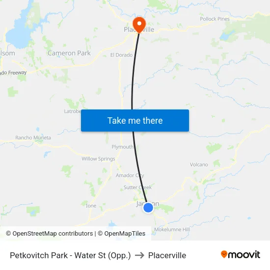 Petkovitch Park - Water St (Opp.) to Placerville map