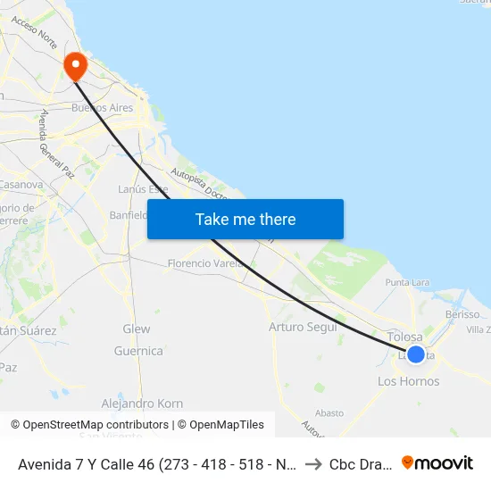 Avenida 7 Y Calle 46 (273 - 418 - 518 - Norte) to Cbc Drago map