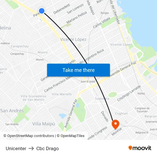 Unicenter to Cbc Drago map