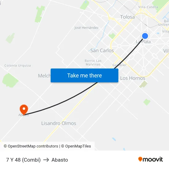 7 Y 48 (Combi) to Abasto map