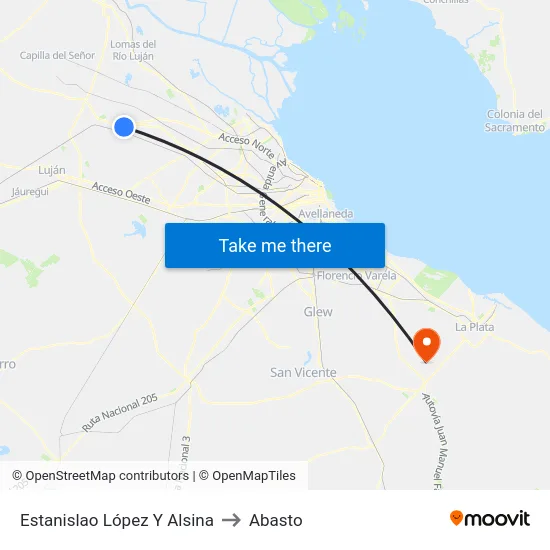 Estanislao López Y Alsina to Abasto map