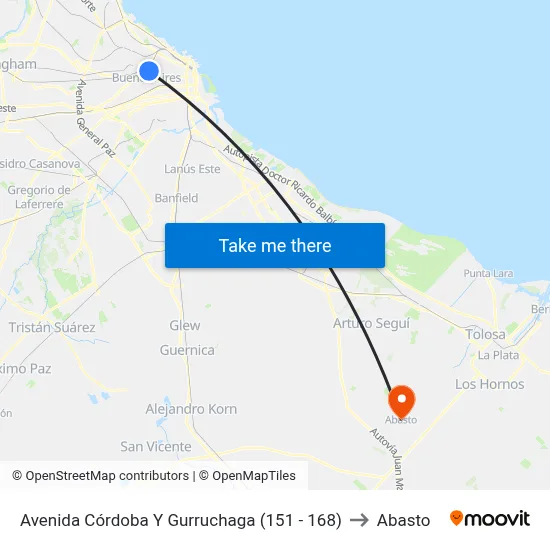 Avenida Córdoba Y Gurruchaga (151 - 168) to Abasto map