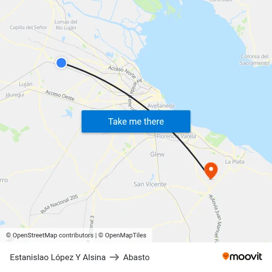 Estanislao López Y Alsina to Abasto map