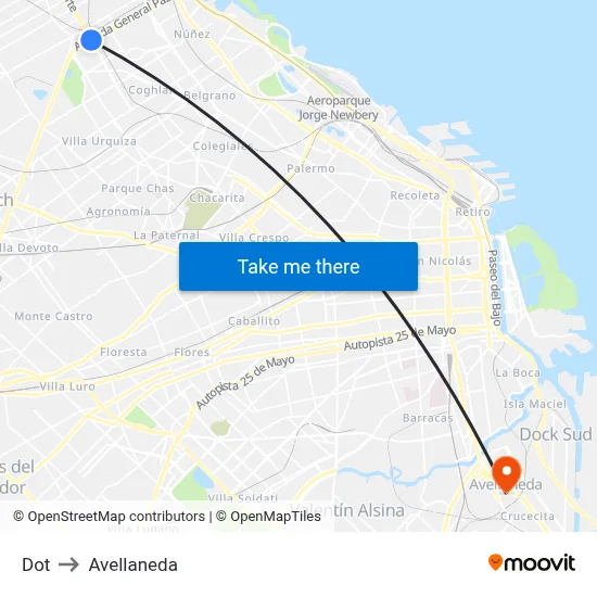 Dot to Avellaneda map