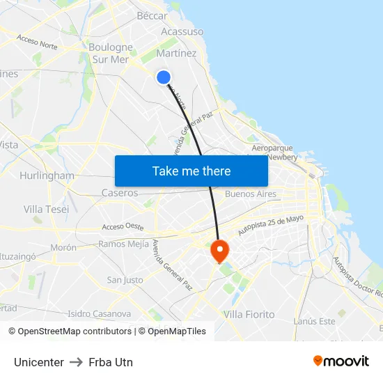 Unicenter to Frba Utn map