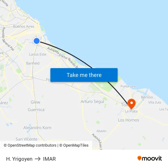 H. Yrigoyen to IMAR map