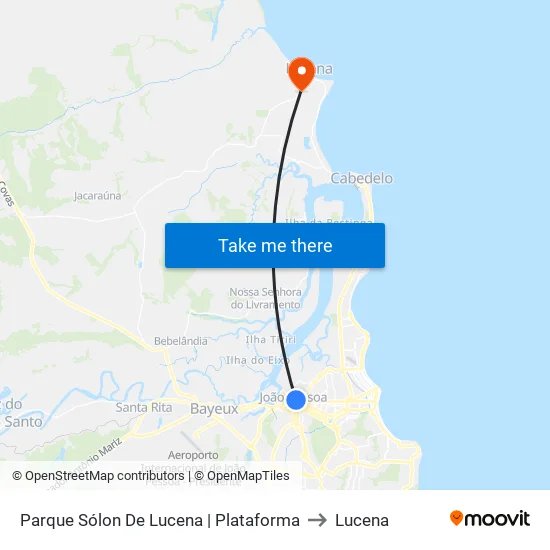 Parque Sólon De Lucena | Plataforma to Lucena map