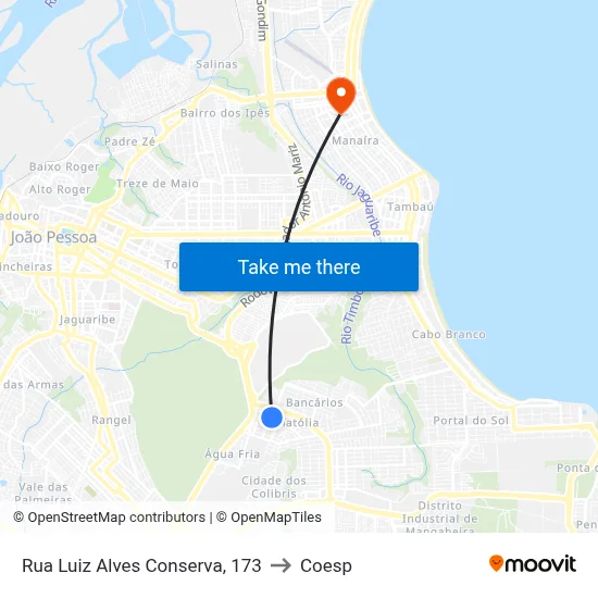 Rua Luiz Alves Conserva, 173 to Coesp map
