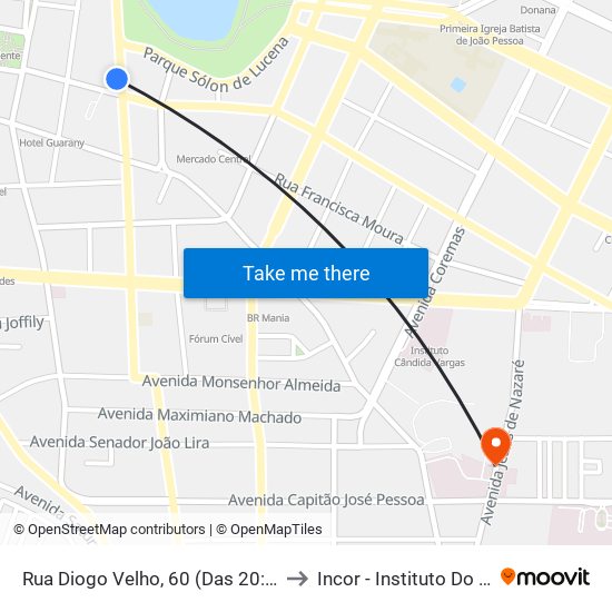 Rua Diogo Velho, 60 (Das 20:00 À 00:00) to Incor - Instituto Do Coração map