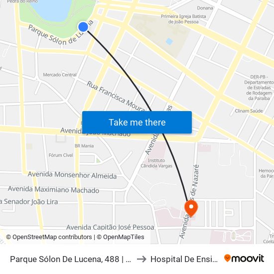 Parque Sólon De Lucena, 488 | Cassino Da Lagoa (Anel Interno) to Hospital De Ensino Nova Esperança map