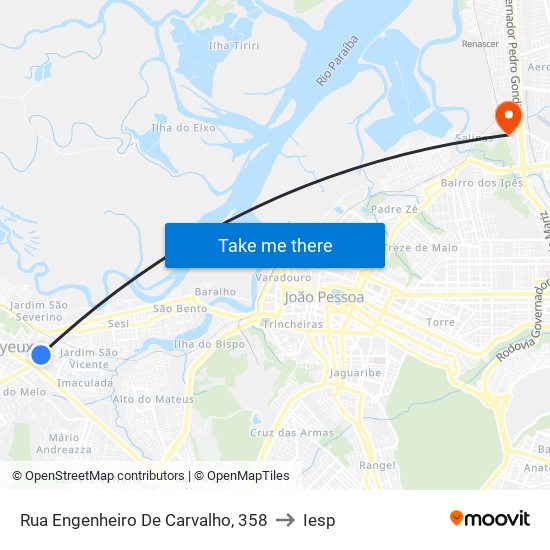 Rua Engenheiro De Carvalho, 358 to Iesp map