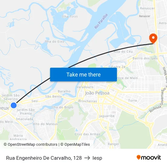 Rua Engenheiro De Carvalho, 128 to Iesp map